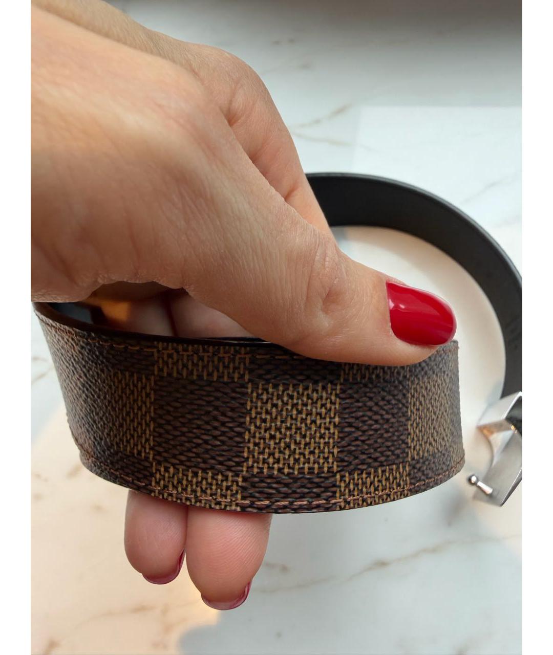 LOUIS VUITTON Коричневый ремень, фото 3