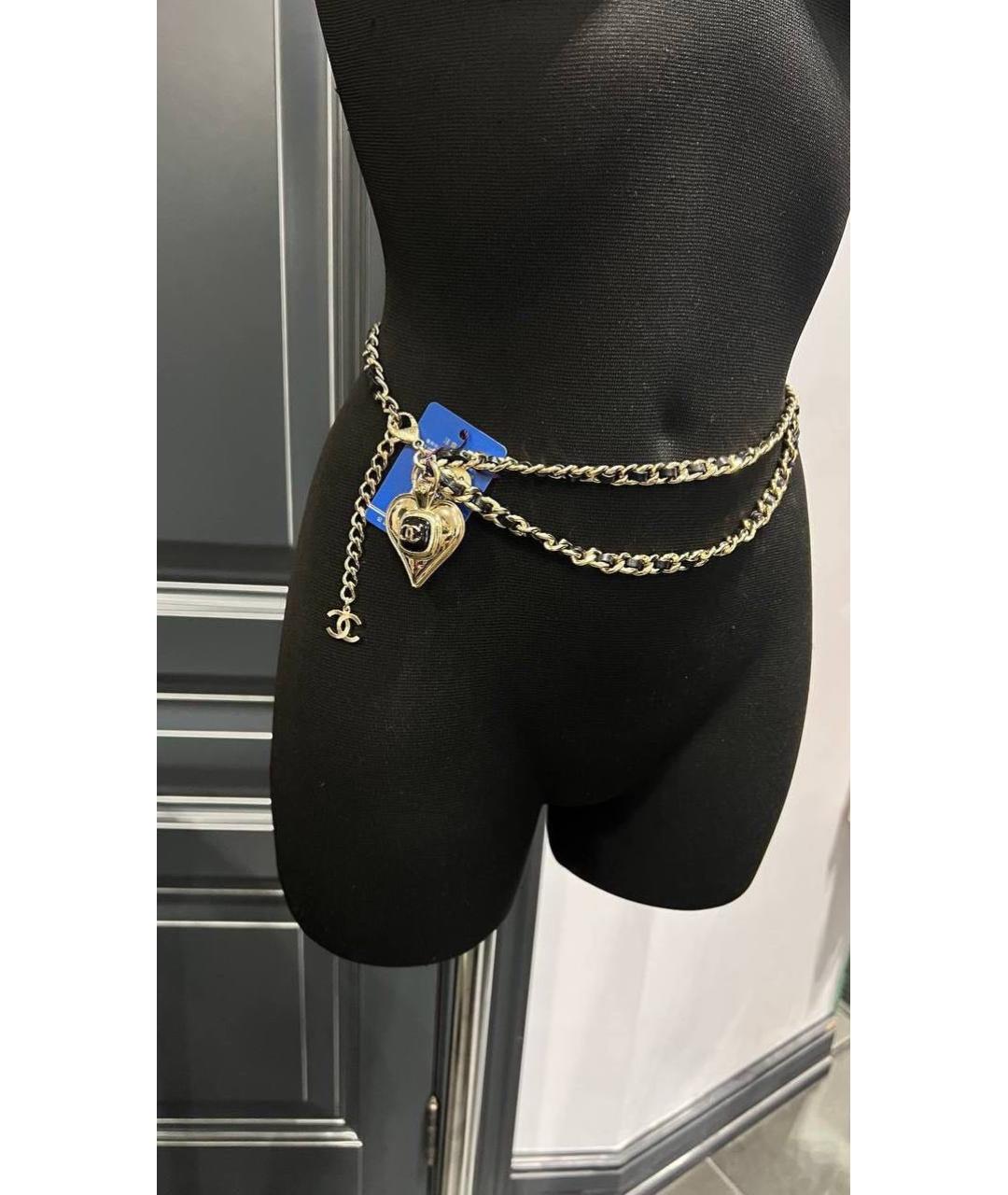 CHANEL Черный ремень, фото 3