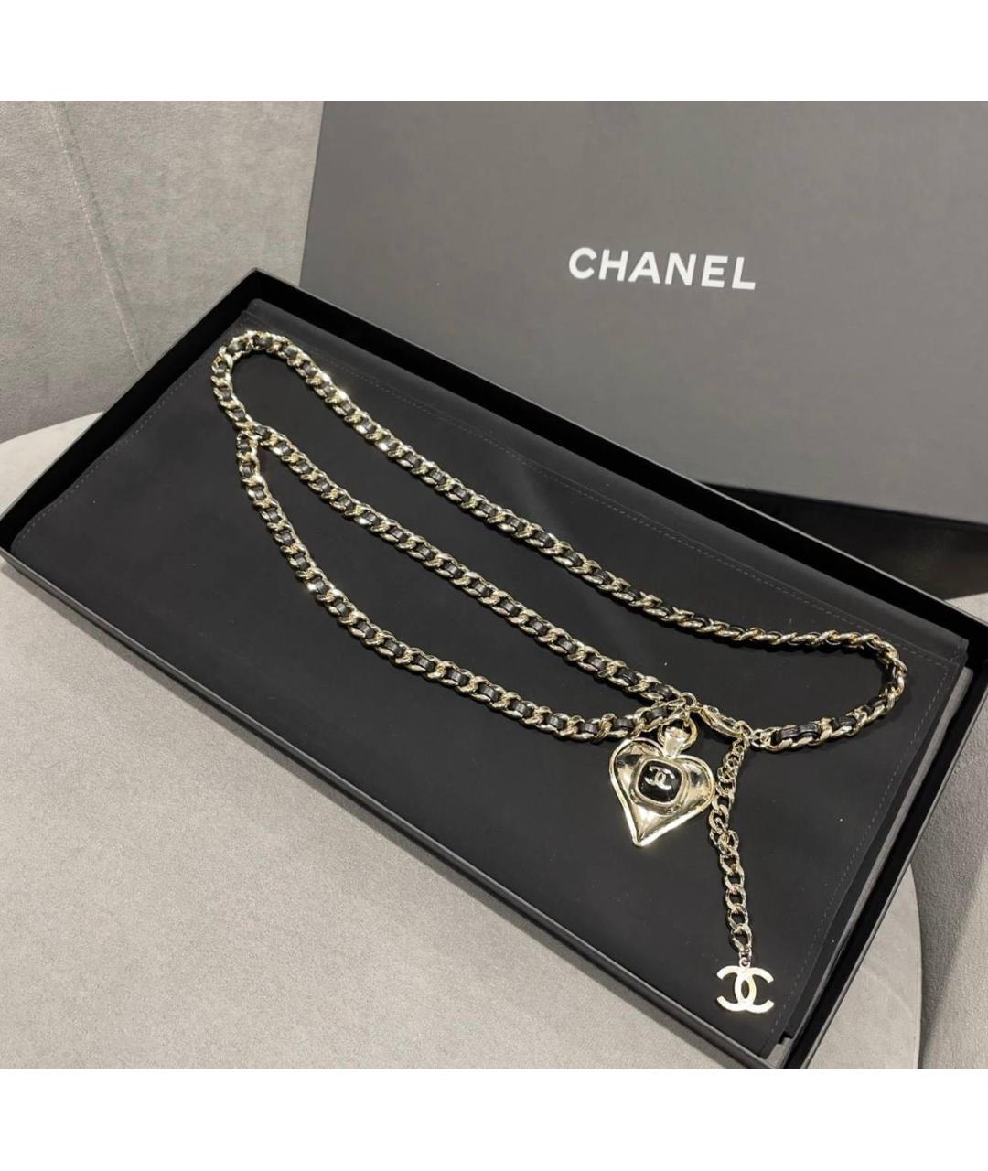 CHANEL Черный ремень, фото 4