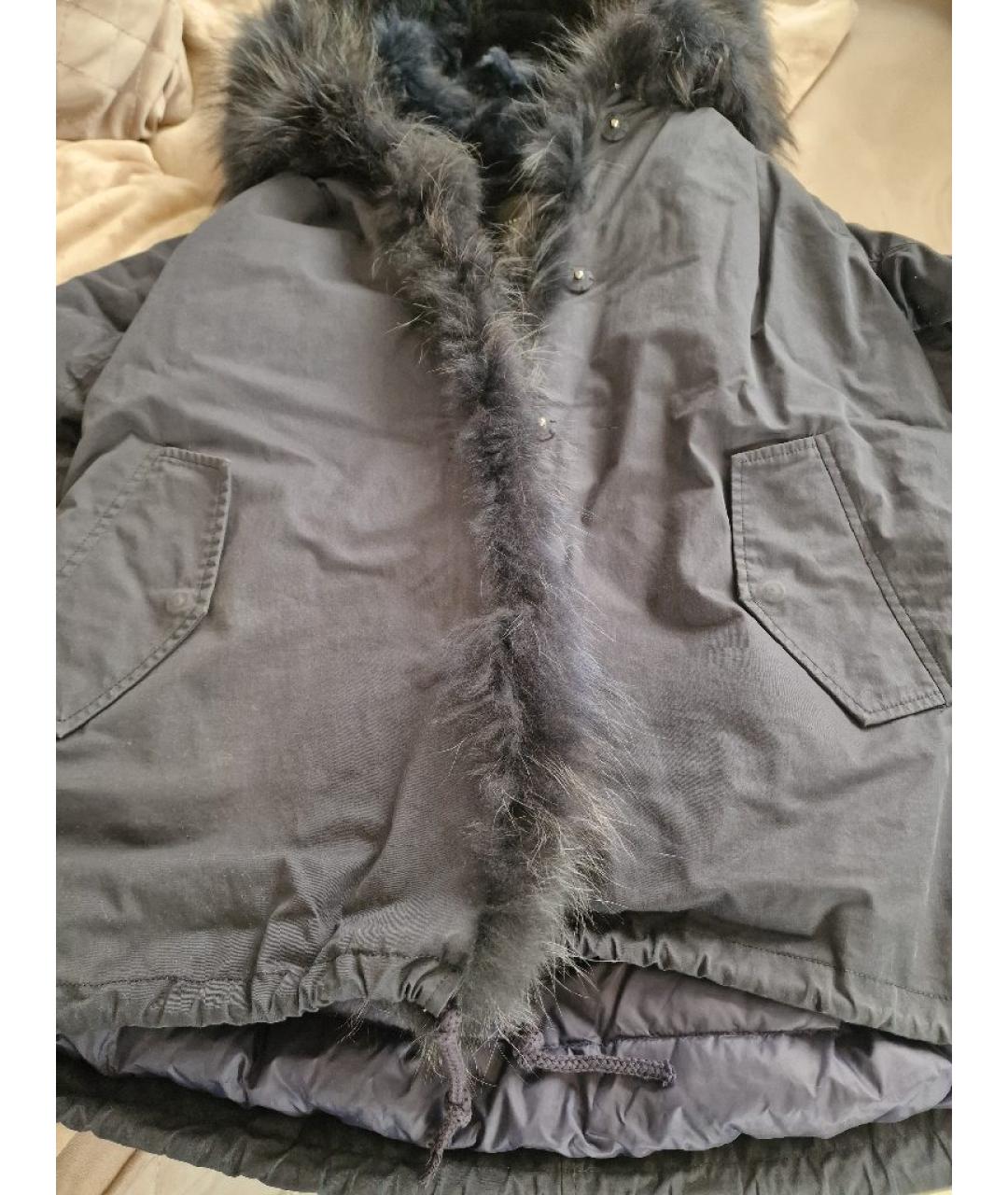 WEEKEND MAX MARA Темно-синяя хлопковая парка, фото 9