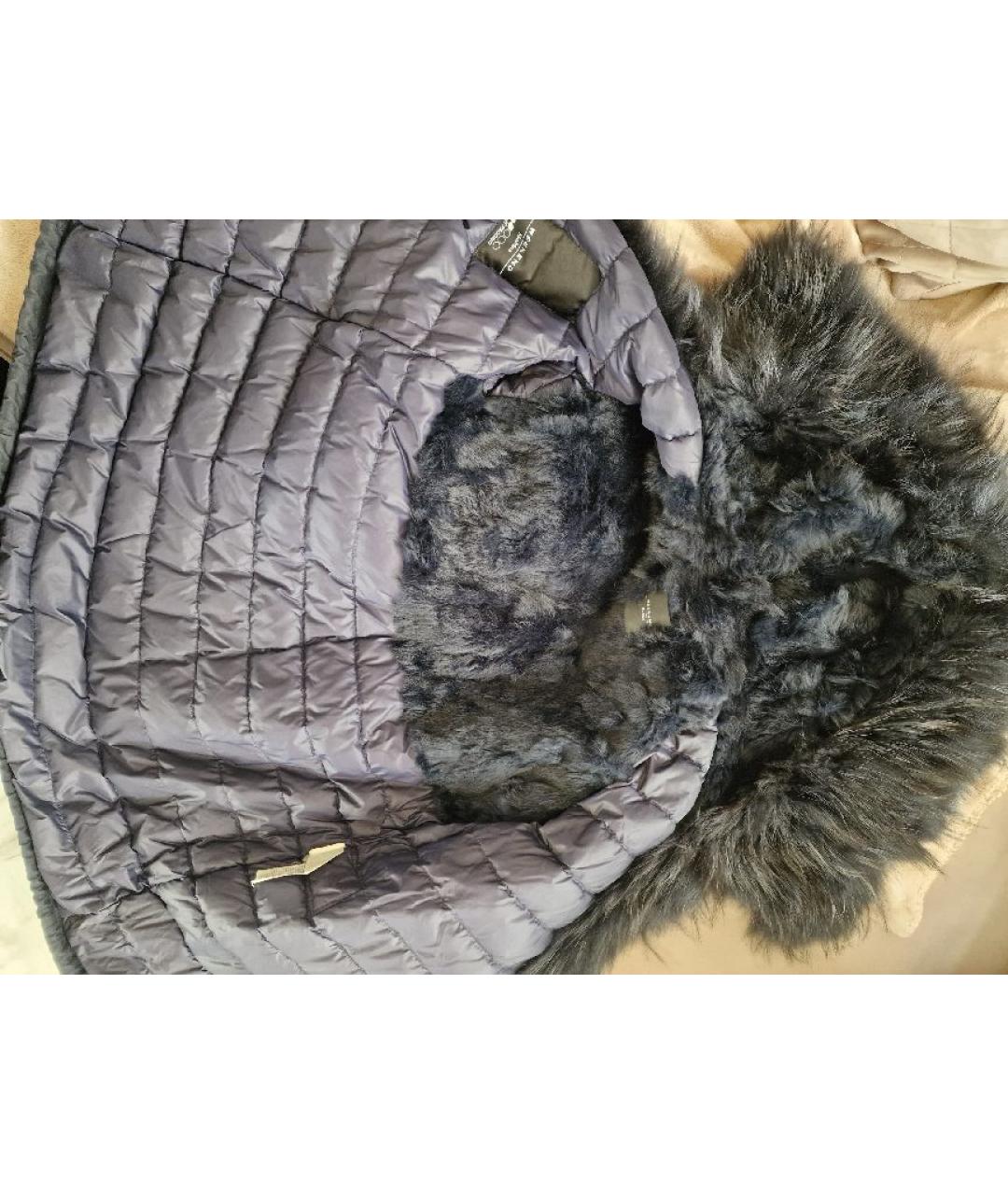 WEEKEND MAX MARA Темно-синяя хлопковая парка, фото 6