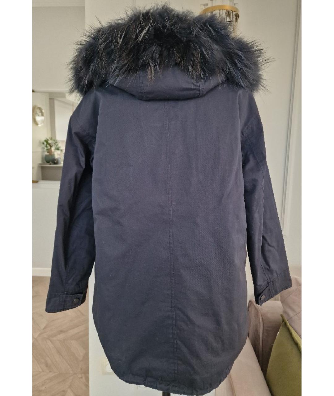 WEEKEND MAX MARA Темно-синяя хлопковая парка, фото 2