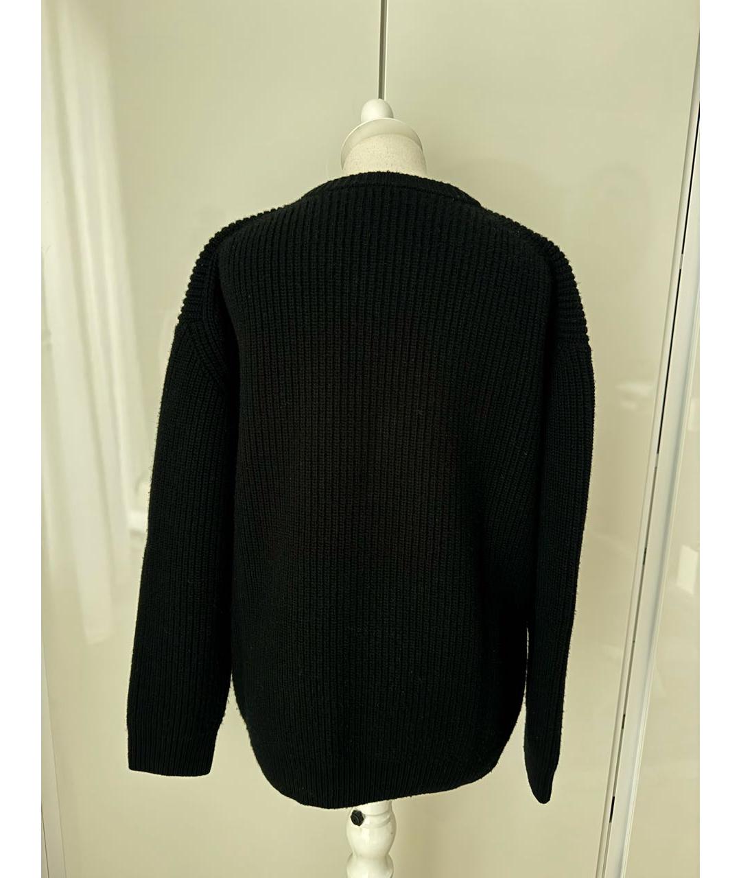 CELINE Черный шерстяной джемпер / свитер, фото 2