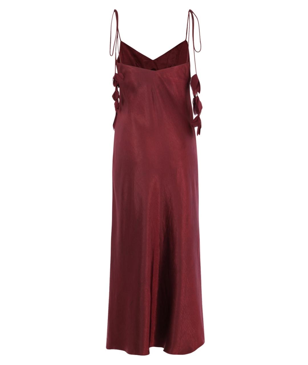 SELF-PORTRAIT Бордовое полиэстеровое коктейльное платье, фото 1