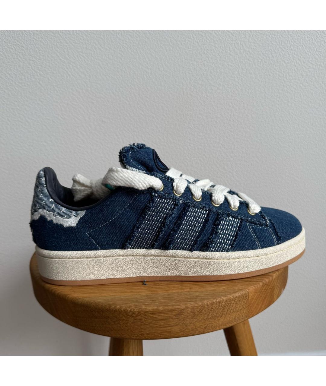 ADIDAS Темно-синие текстильные кроссовки, фото 7