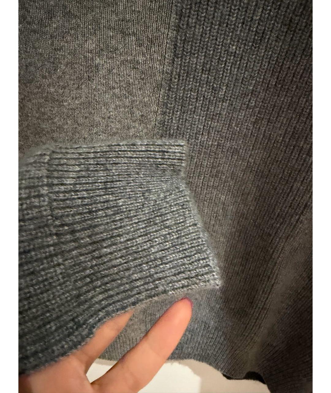 THEORY Серый кашемировый джемпер / свитер, фото 4