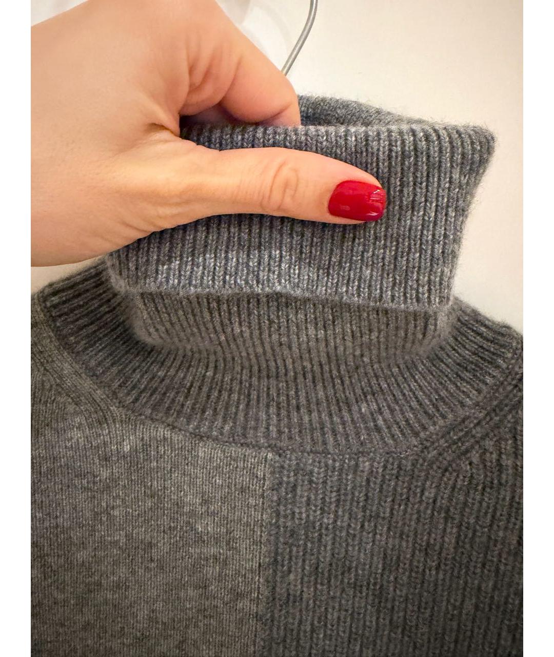 THEORY Серый кашемировый джемпер / свитер, фото 5