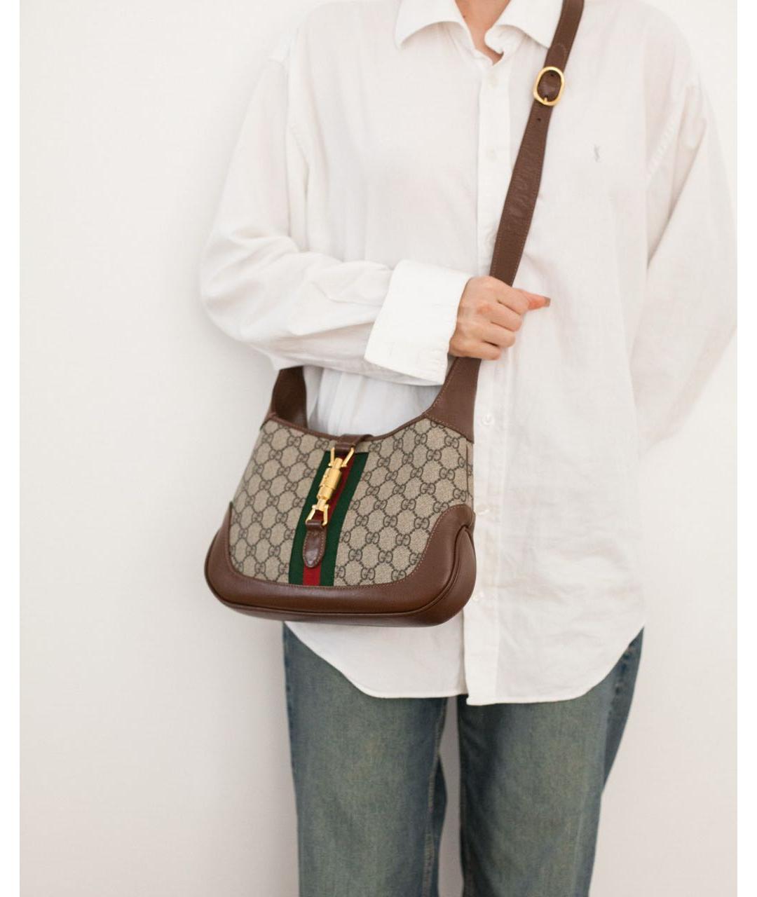 GUCCI Коричневая сумка через плечо, фото 5