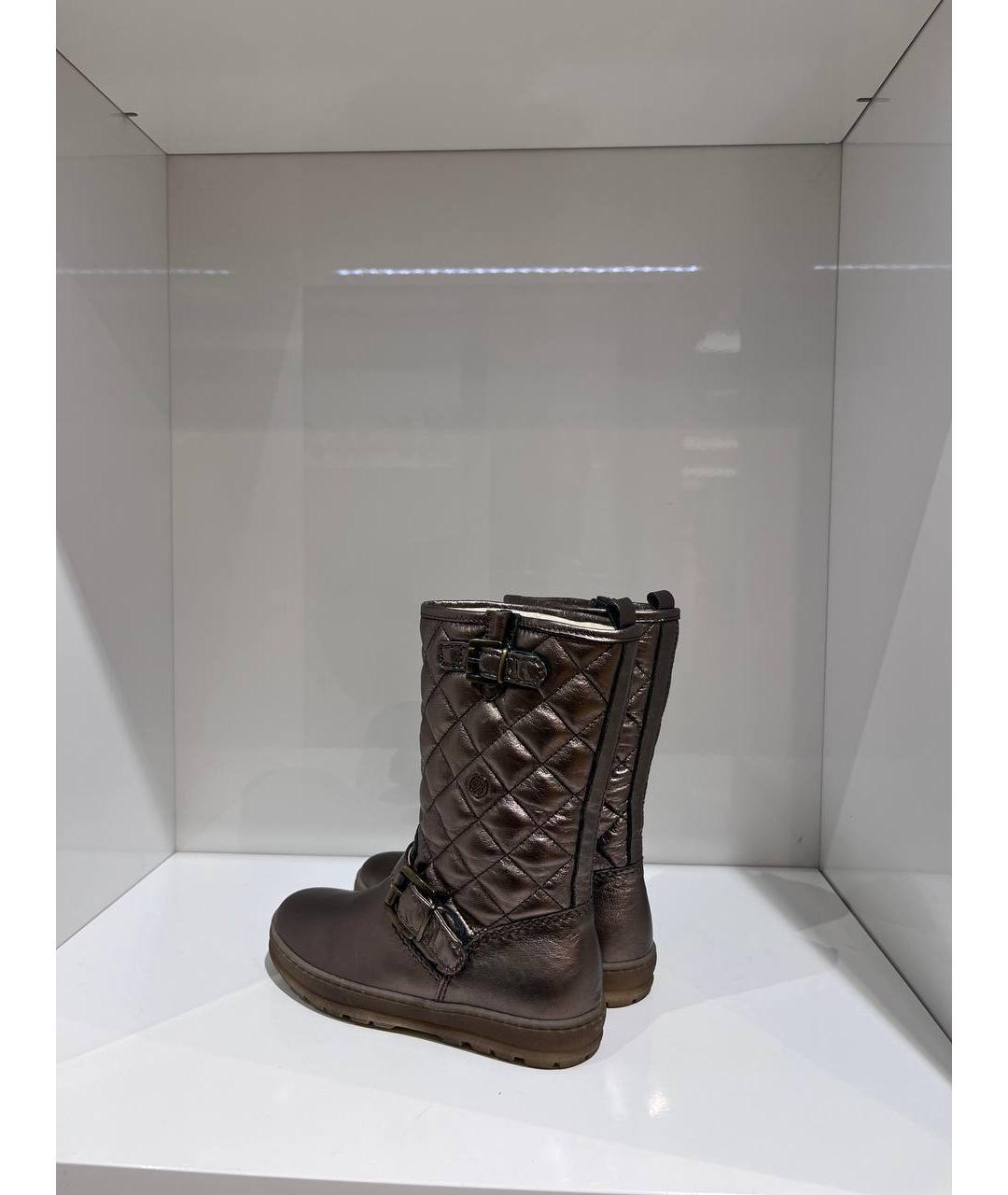 BLUMARINE Кожаные сапоги, фото 3