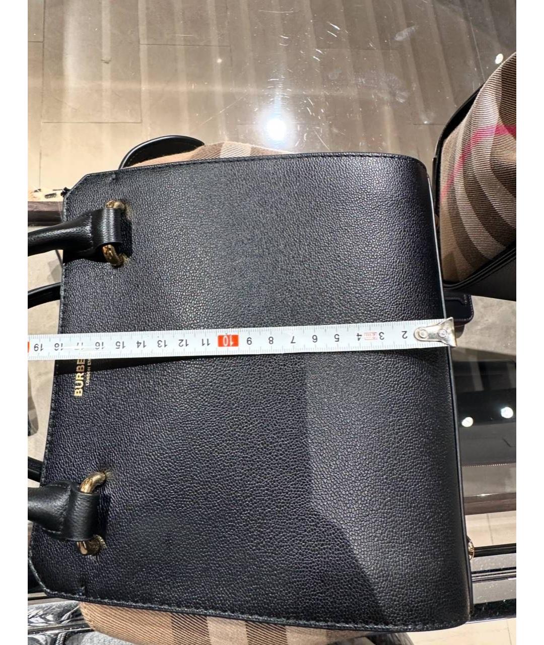 BURBERRY Черная кожаная сумка через плечо, фото 2