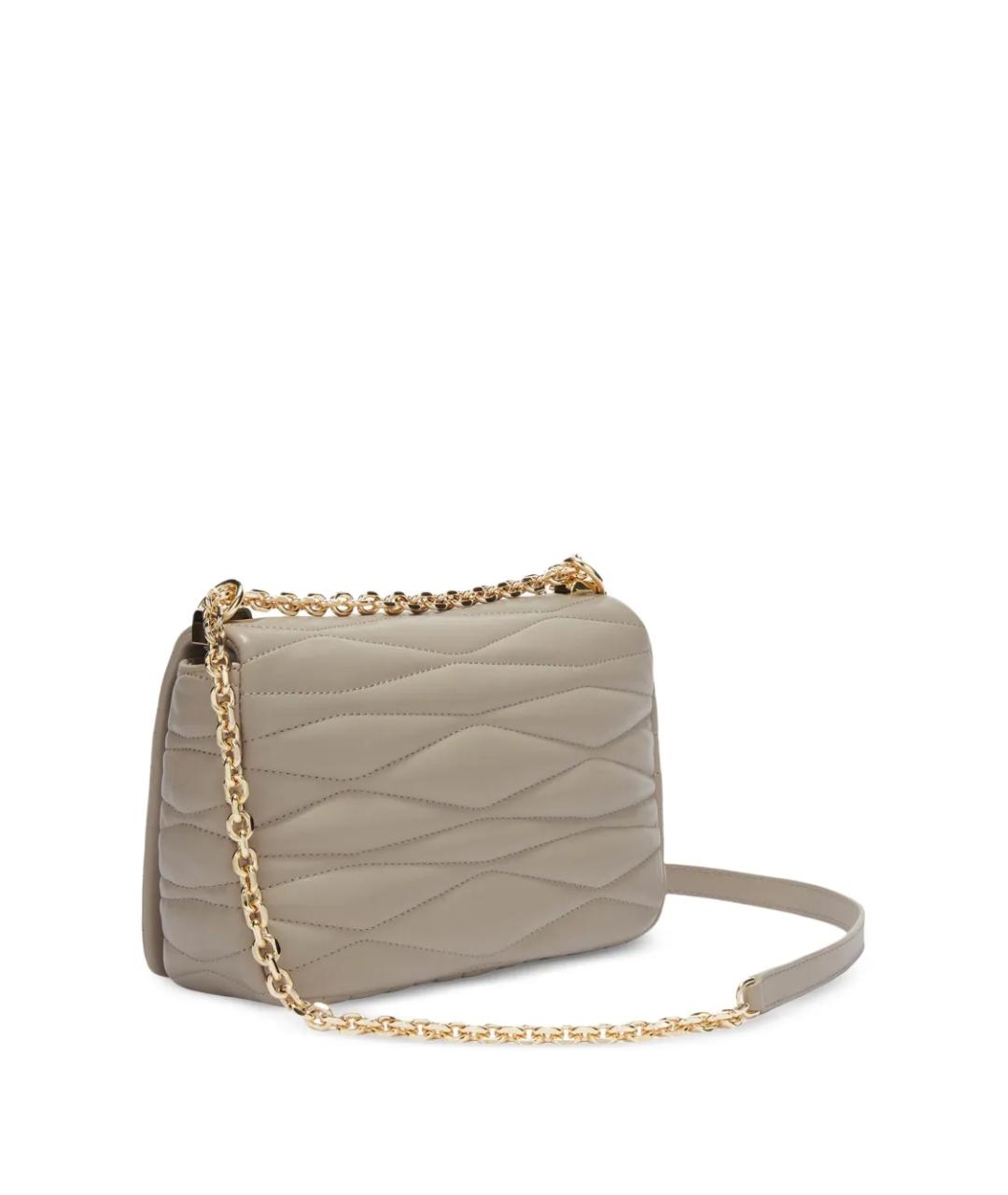 FURLA Антрацитовая кожаная сумка через плечо, фото 4