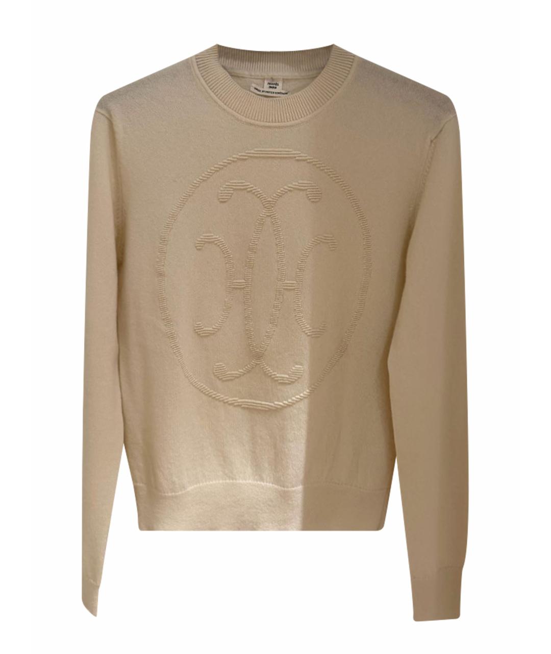 HERMES Бежевый кашемировый джемпер / свитер, фото 1