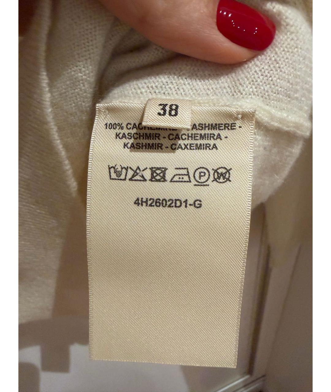 HERMES Бежевый кашемировый джемпер / свитер, фото 5