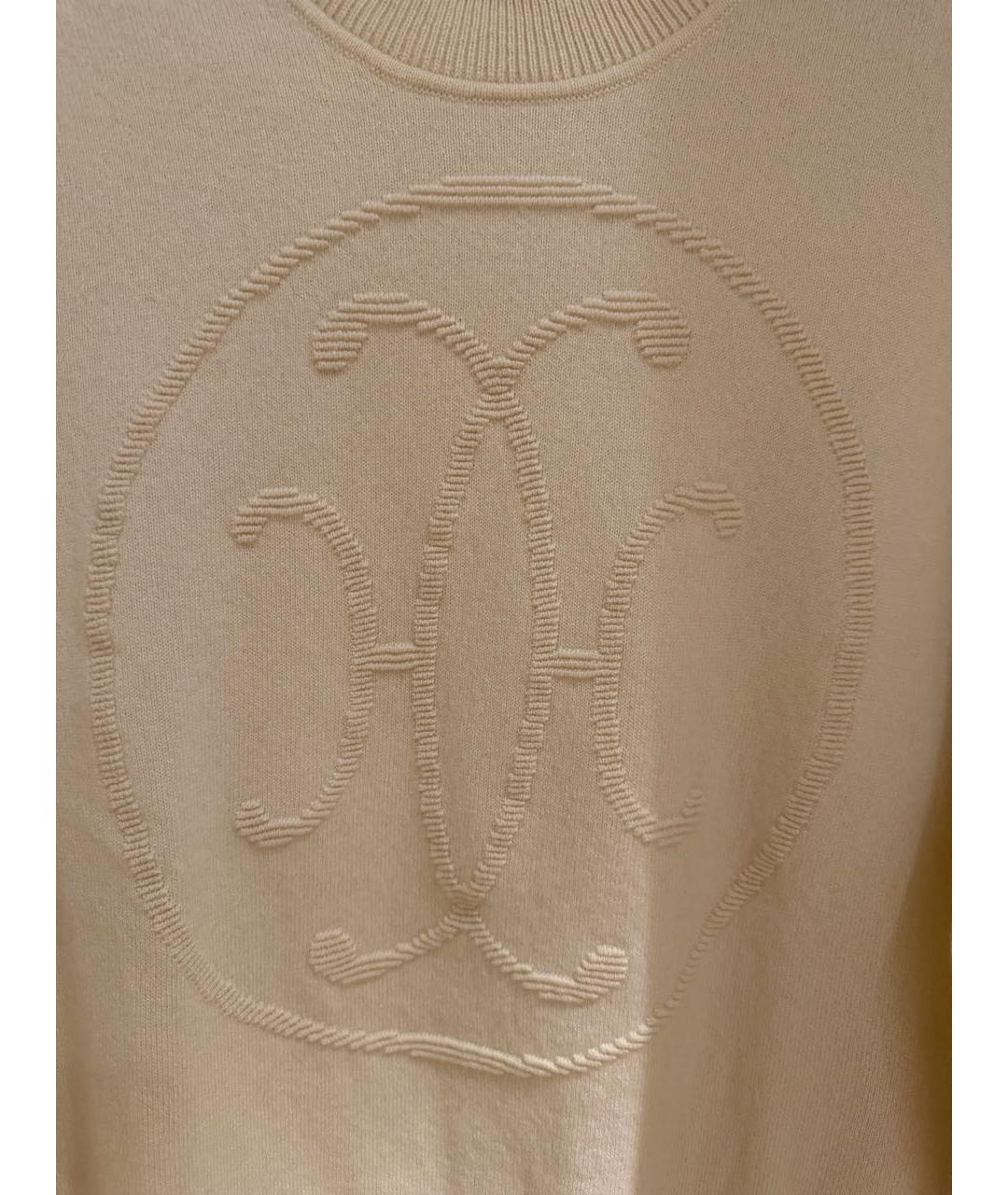 HERMES Бежевый кашемировый джемпер / свитер, фото 4