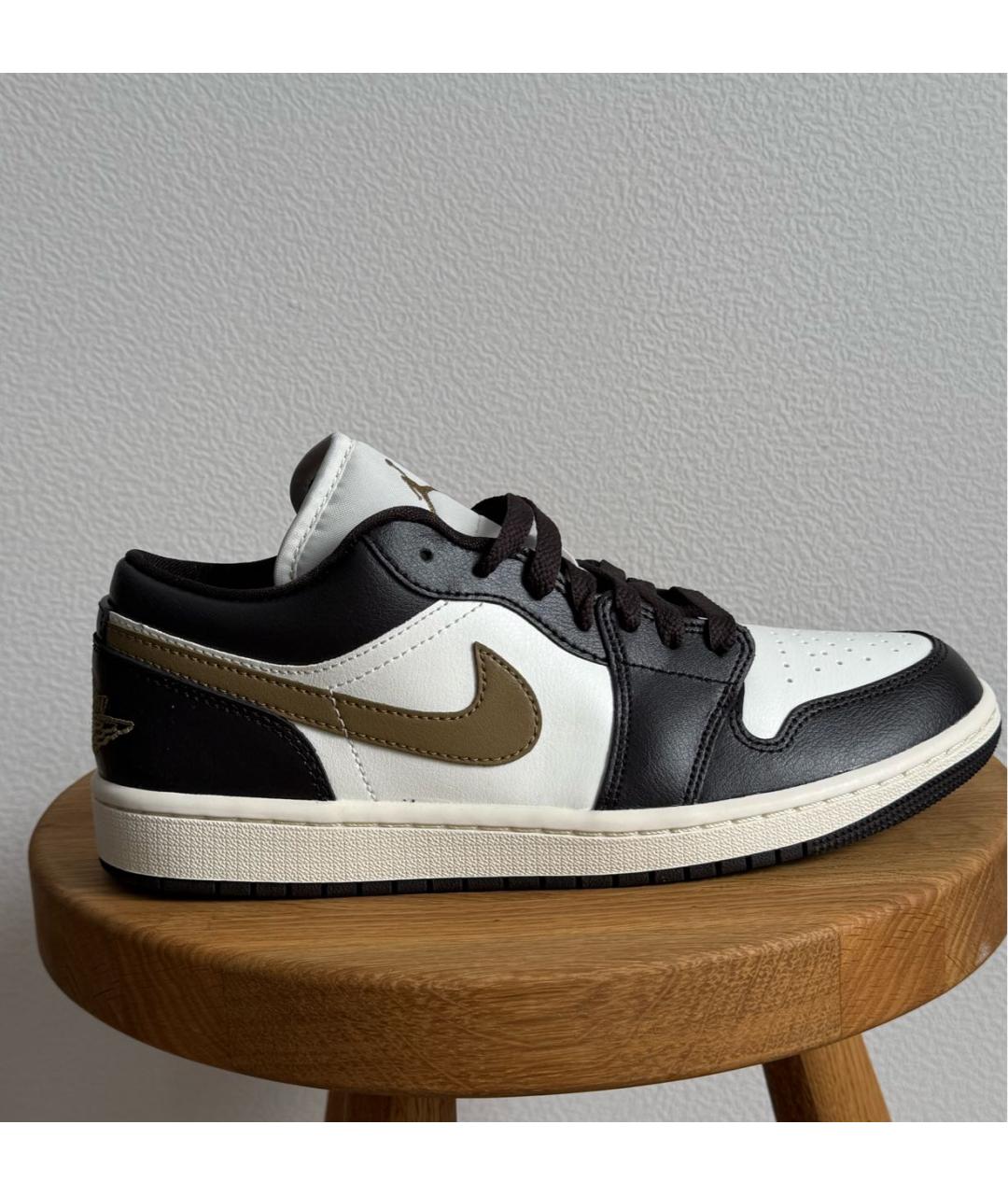 JORDAN Коричневые кожаные кроссовки, фото 6