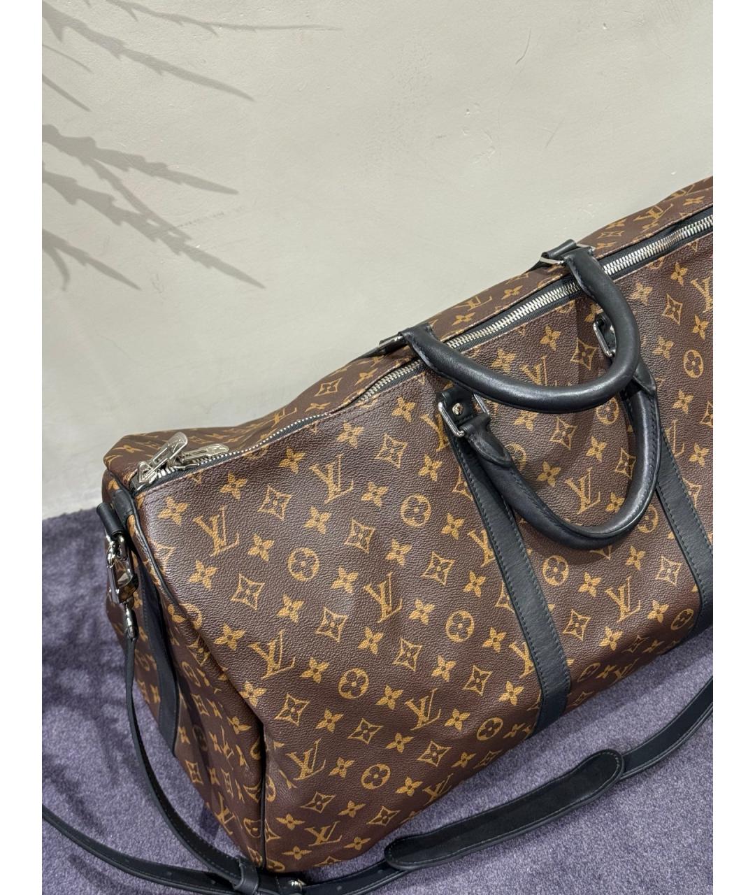 LOUIS VUITTON Коричневая дорожная/спортивная сумка, фото 4