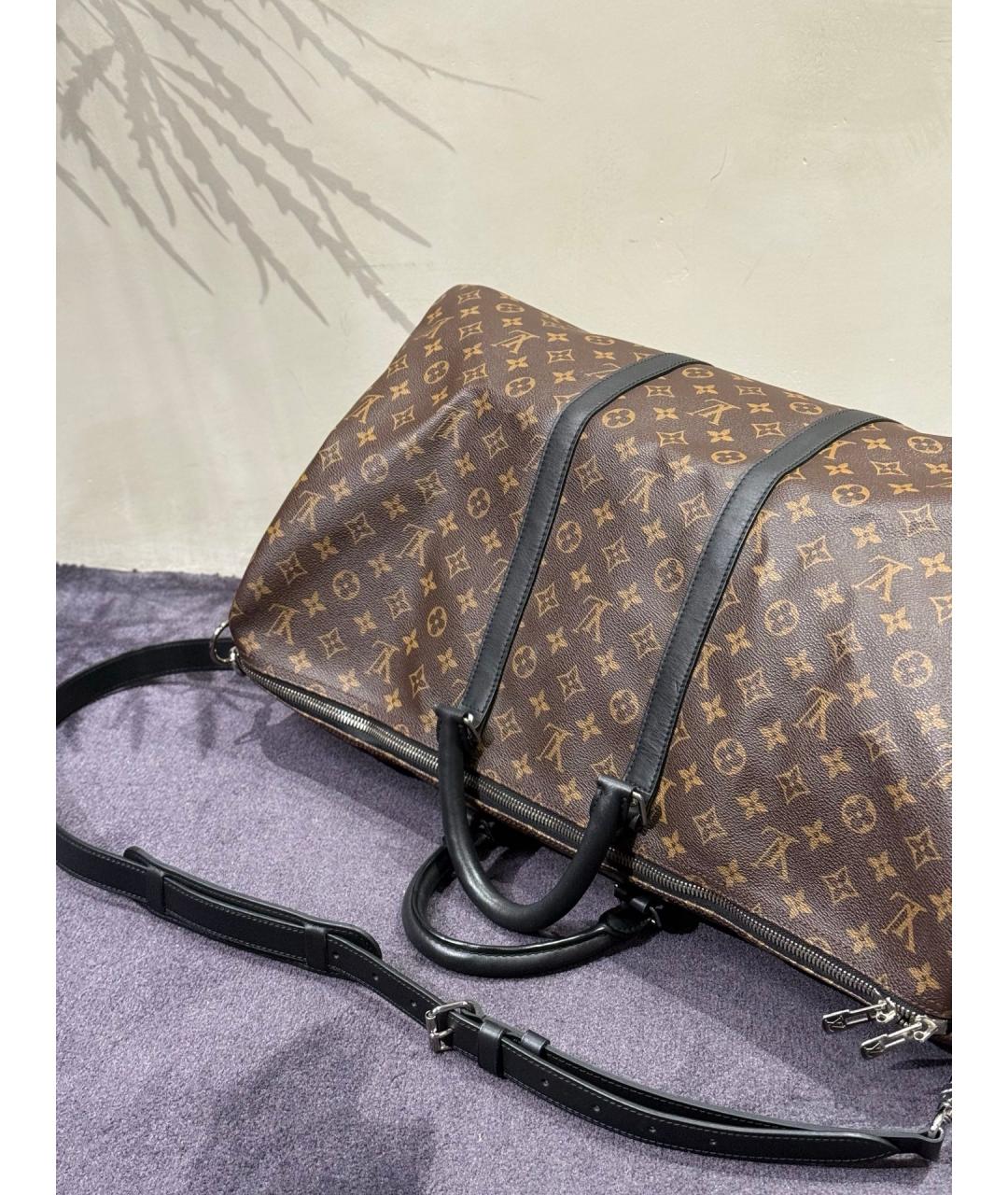 LOUIS VUITTON Коричневая дорожная/спортивная сумка, фото 6