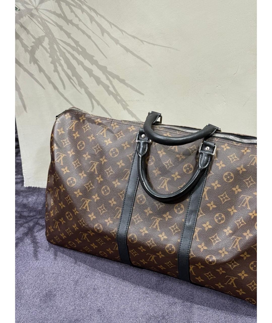 LOUIS VUITTON Коричневая дорожная/спортивная сумка, фото 5