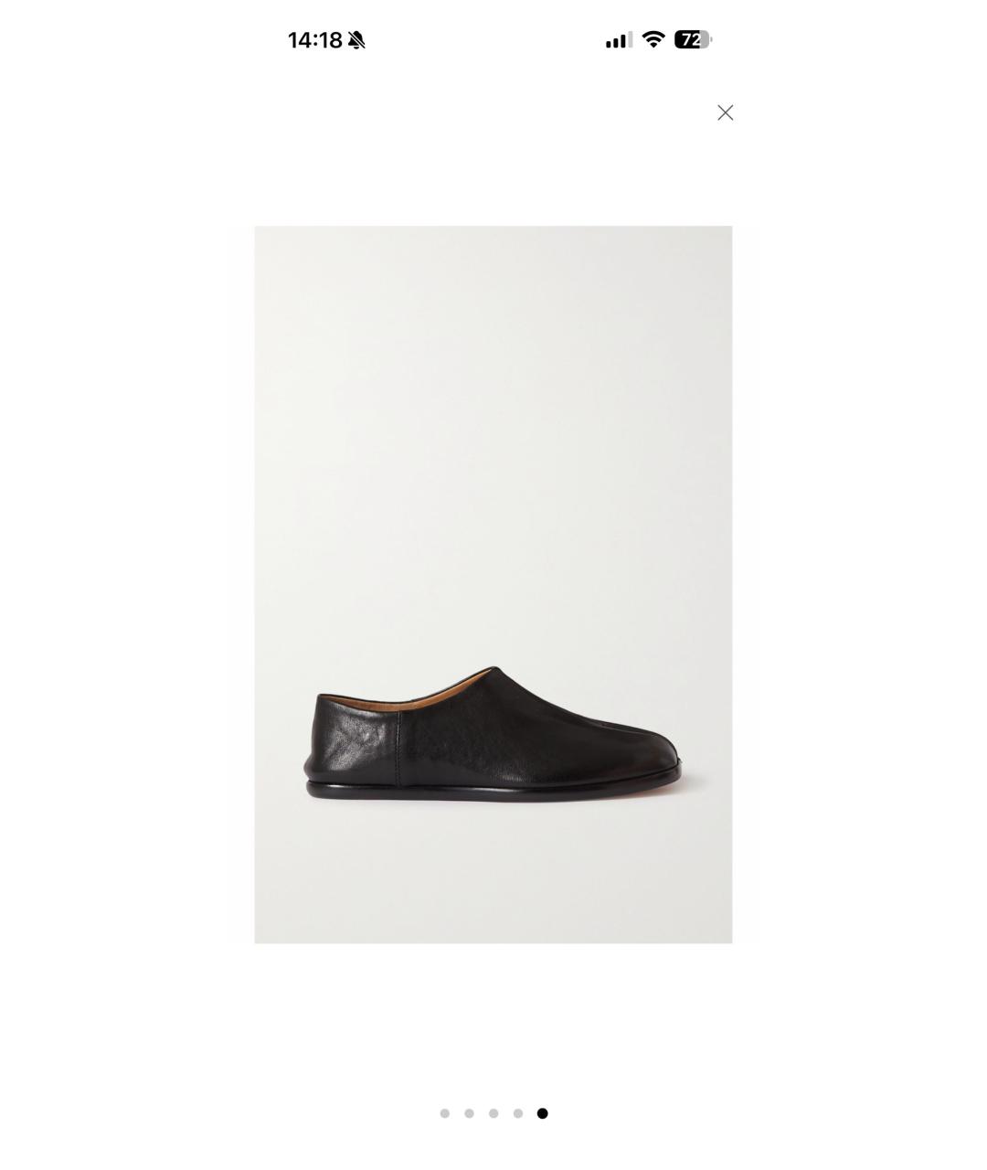 MAISON MARGIELA Черные кожаные лоферы, фото 5