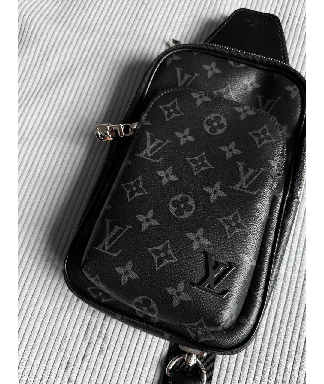 LOUIS VUITTON Черная сумка на плечо, фото 3