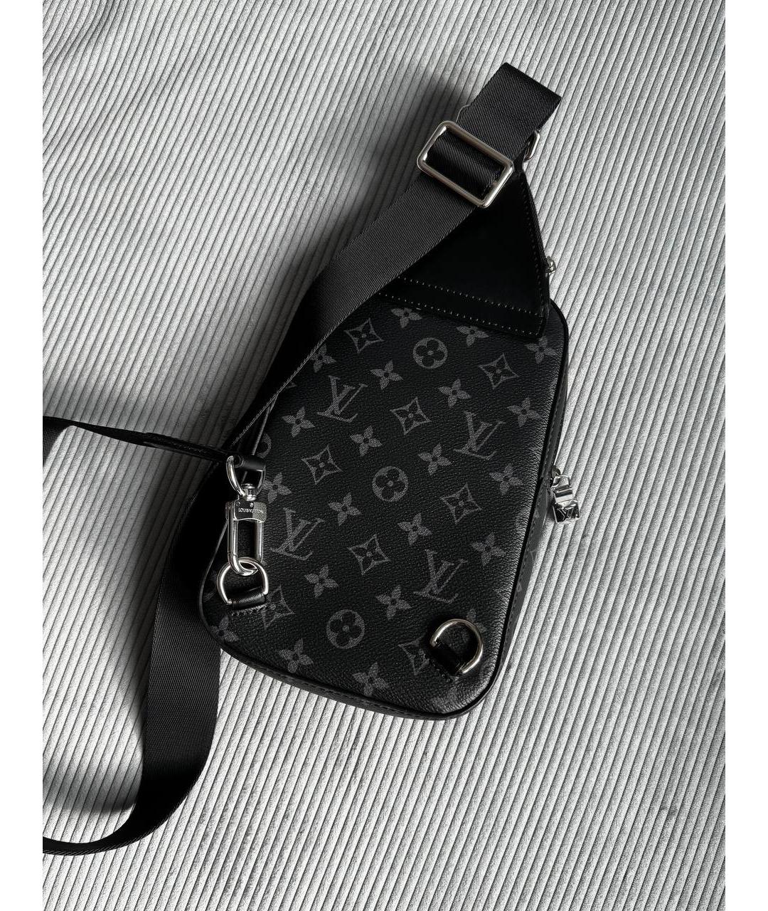 LOUIS VUITTON Черная сумка на плечо, фото 6