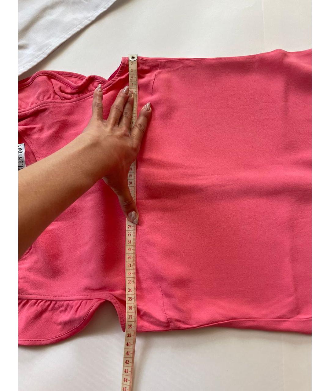 RED VALENTINO Розовое полиэстеровое повседневное платье, фото 6