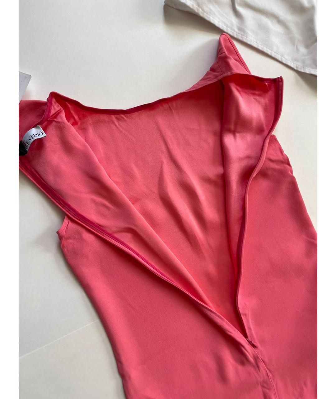 RED VALENTINO Розовое полиэстеровое повседневное платье, фото 8