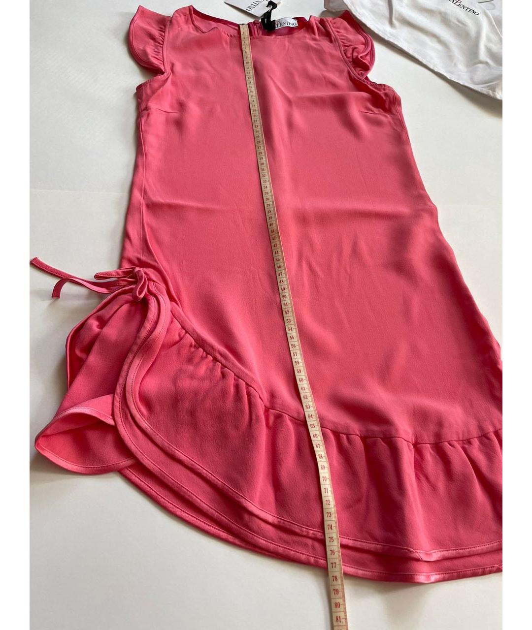 RED VALENTINO Розовое полиэстеровое повседневное платье, фото 5