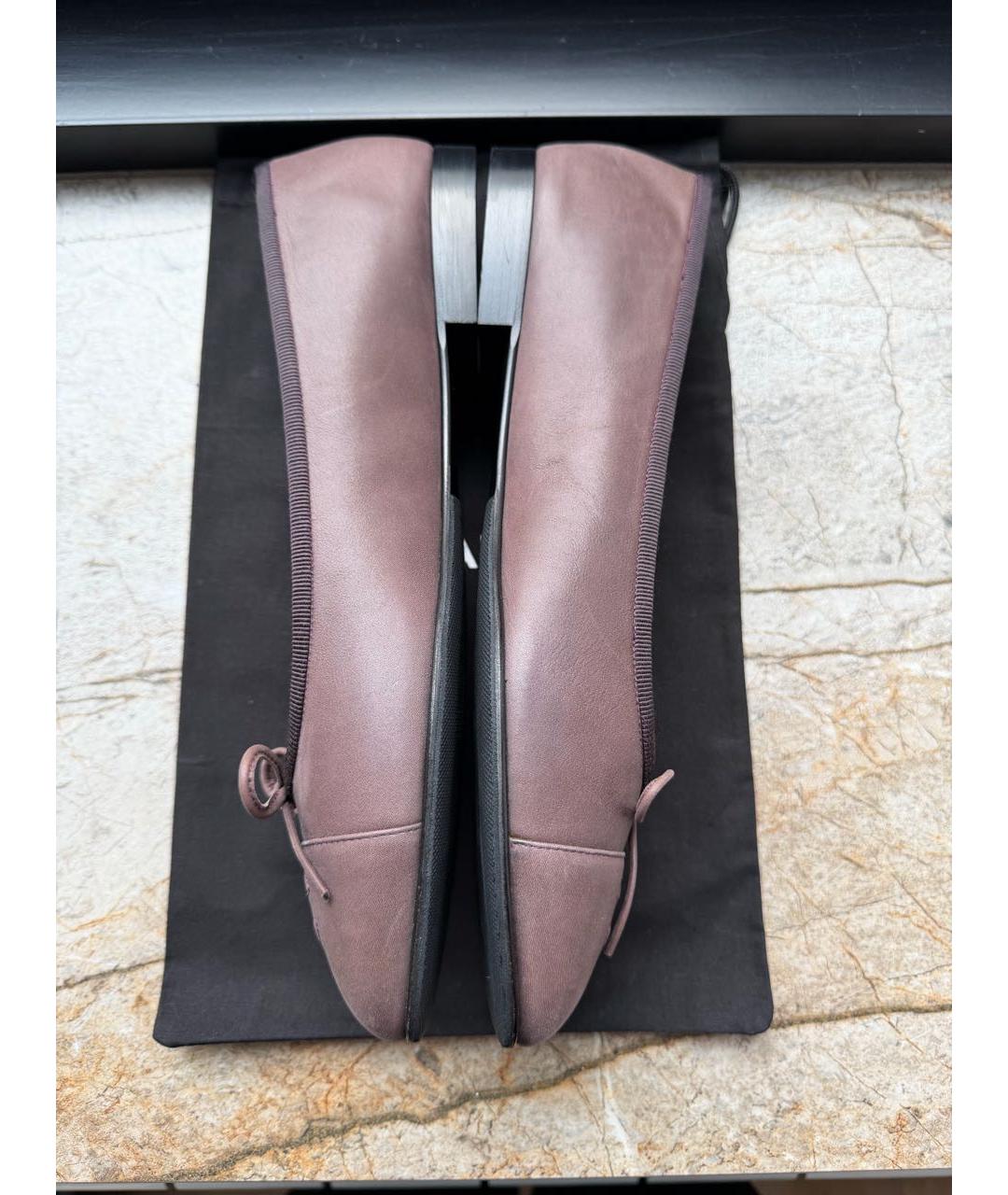 CHANEL Коричневые кожаные балетки, фото 6