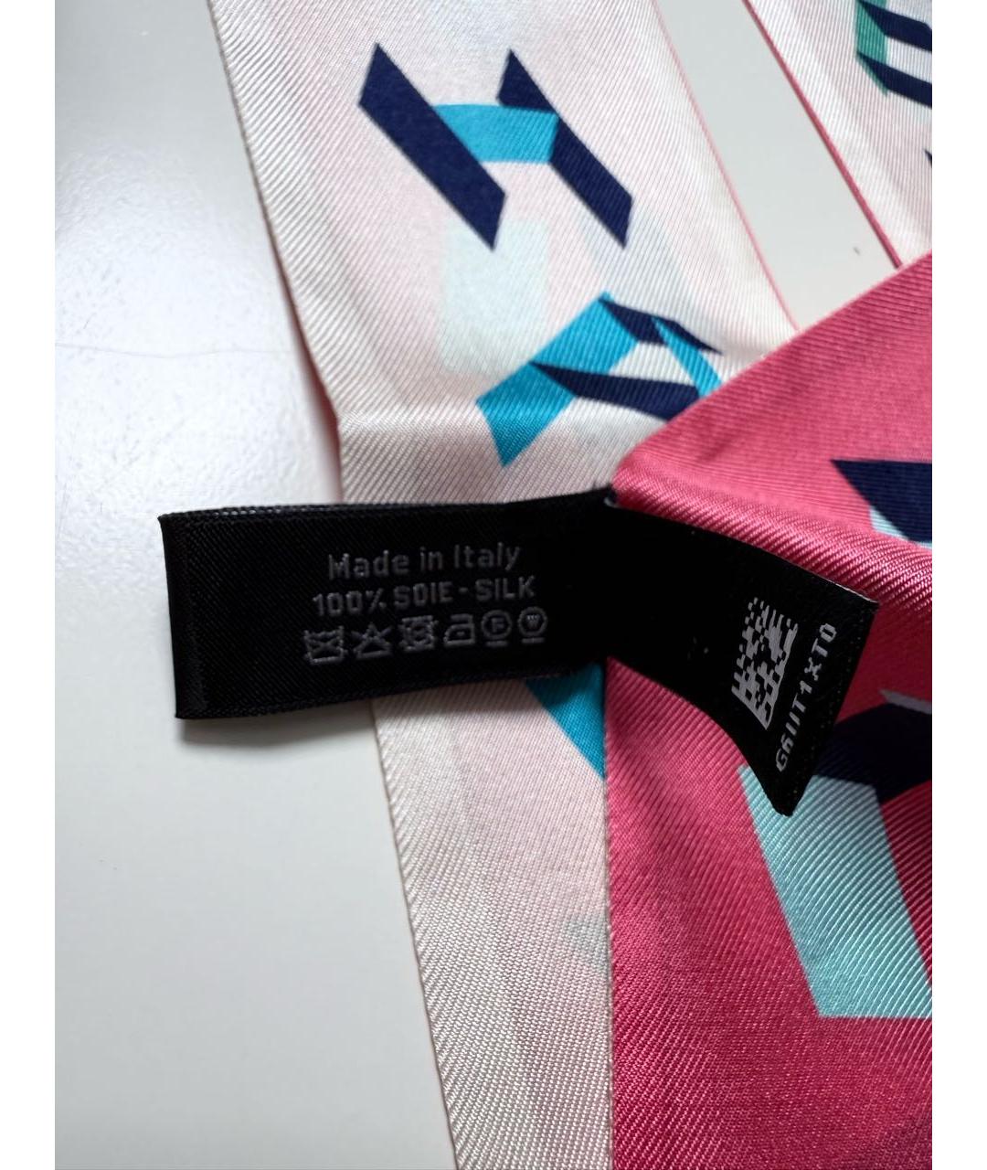 CHANEL Мульти шелковый шарф, фото 8