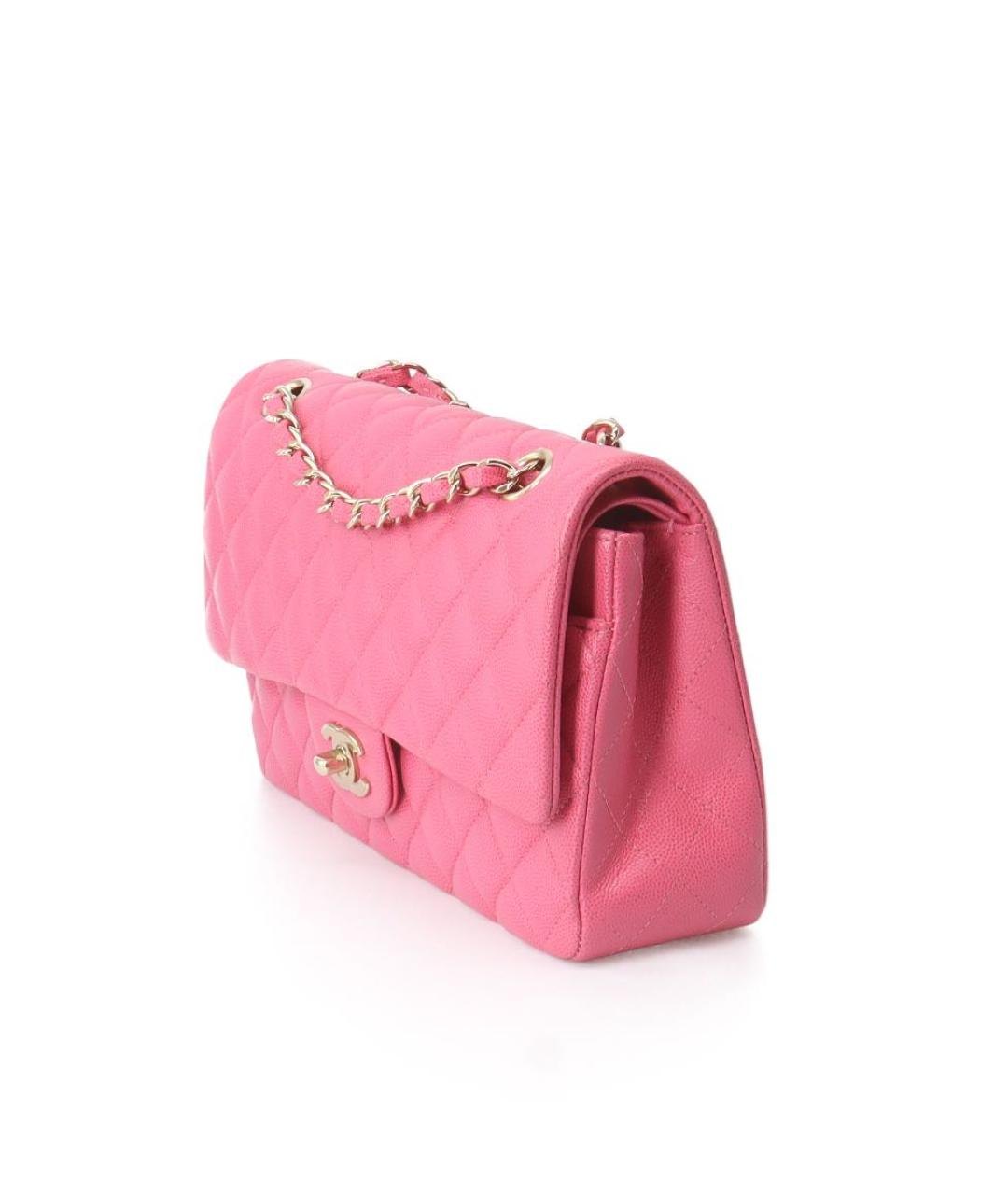 CHANEL Розовая кожаная сумка через плечо, фото 2