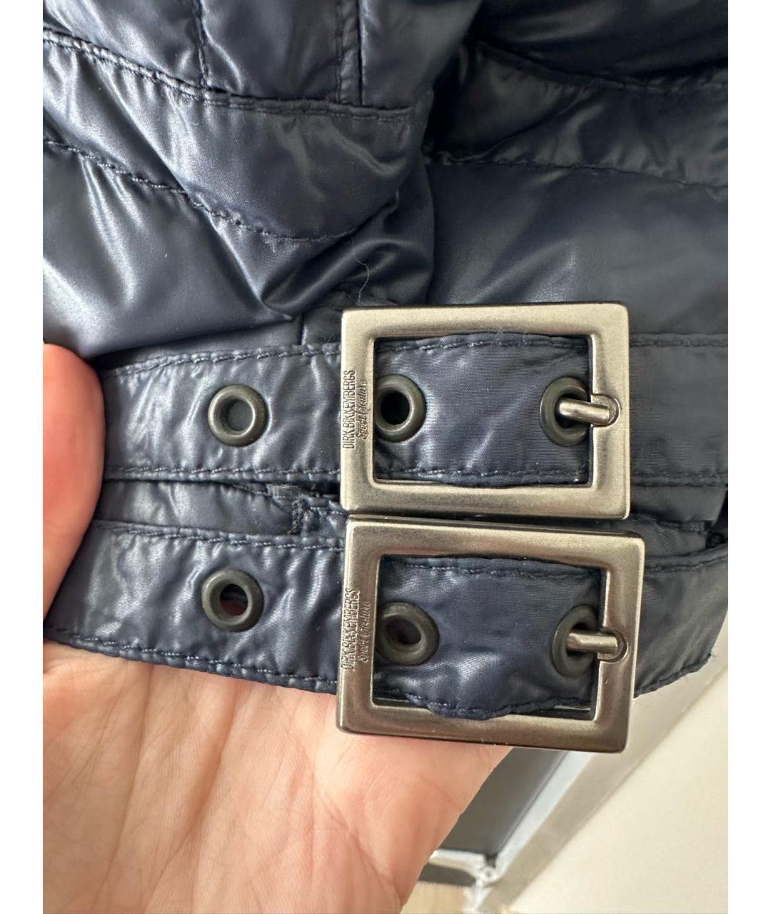 BIKKEMBERGS Темно-синяя полиэстеровая куртка, фото 8