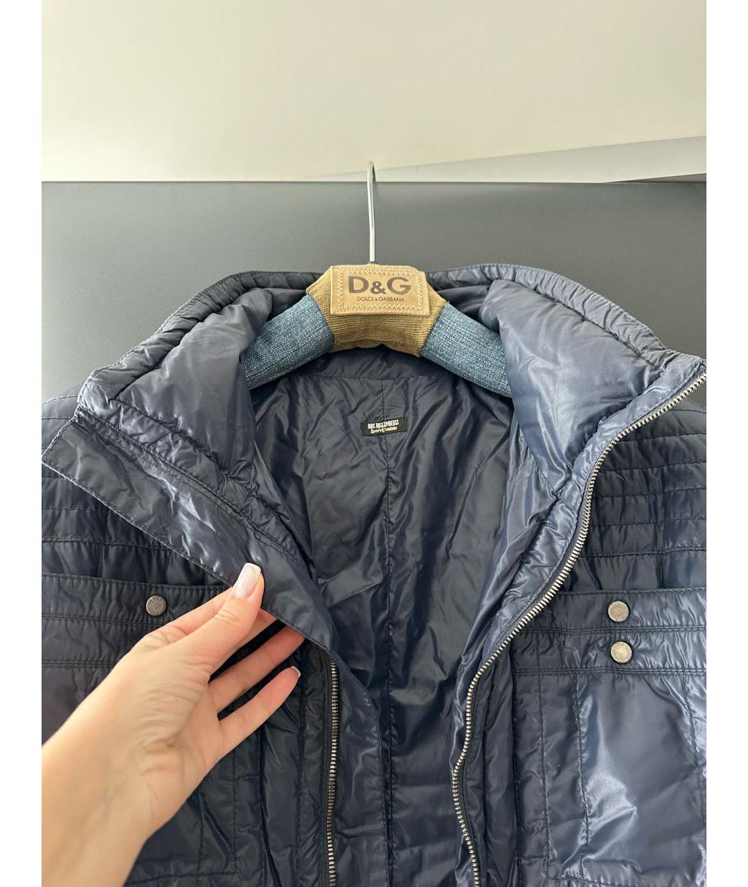 BIKKEMBERGS Темно-синяя полиэстеровая куртка, фото 3