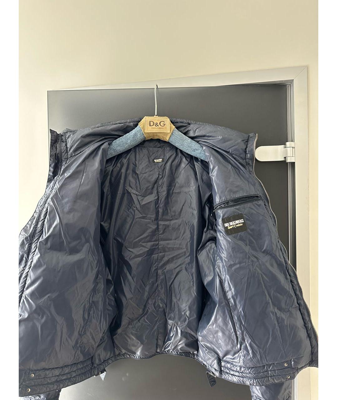 BIKKEMBERGS Темно-синяя полиэстеровая куртка, фото 5