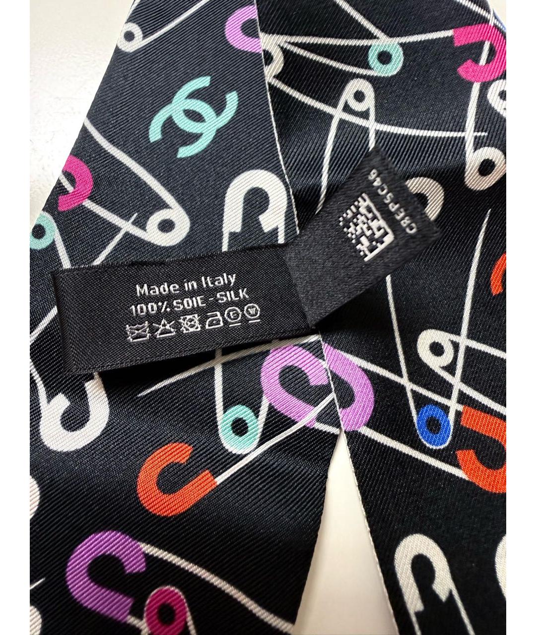 CHANEL Мульти шелковый шарф, фото 5