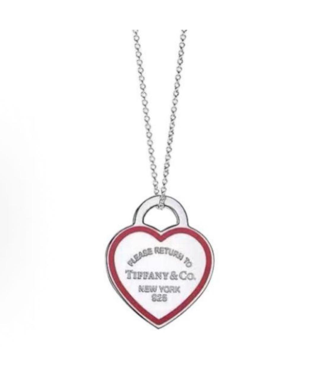 TIFFANY&CO Красное серебряное колье, фото 3