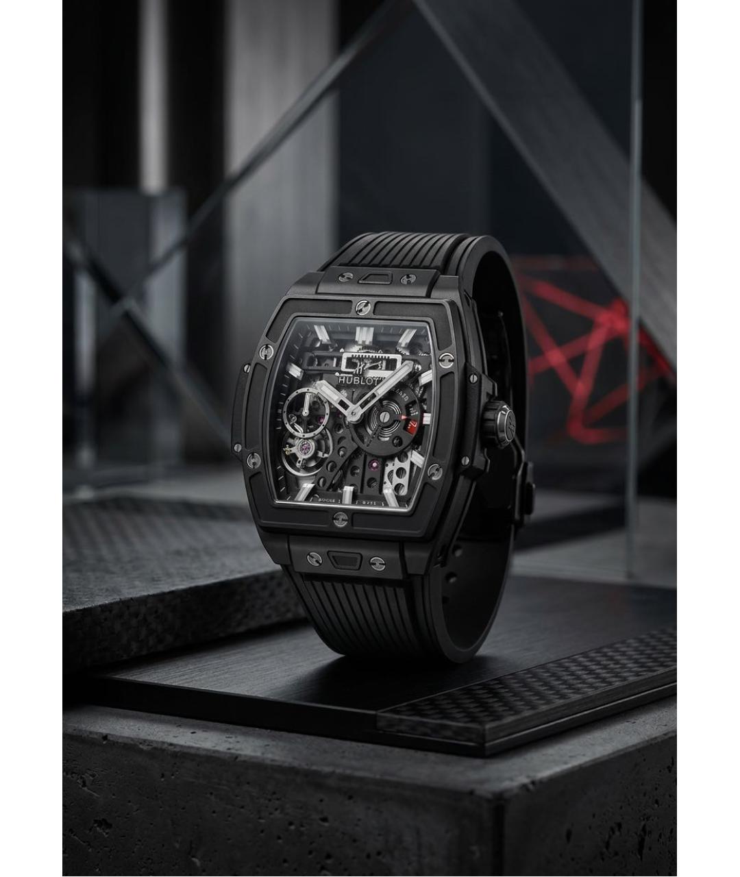 HUBLOT Черные титановые часы, фото 5