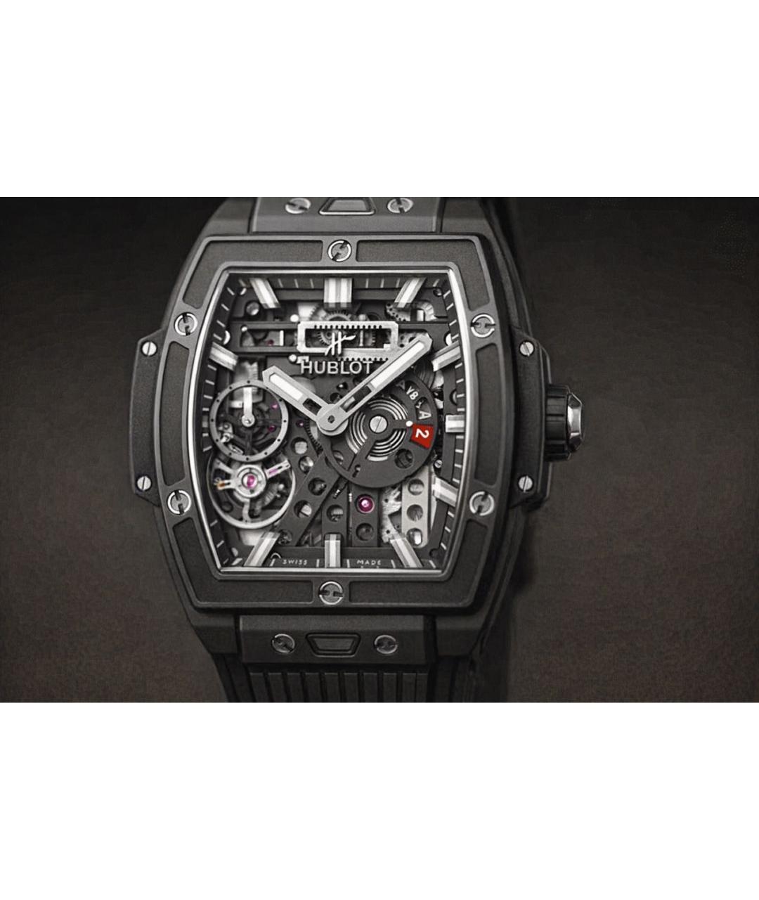 HUBLOT Черные титановые часы, фото 3