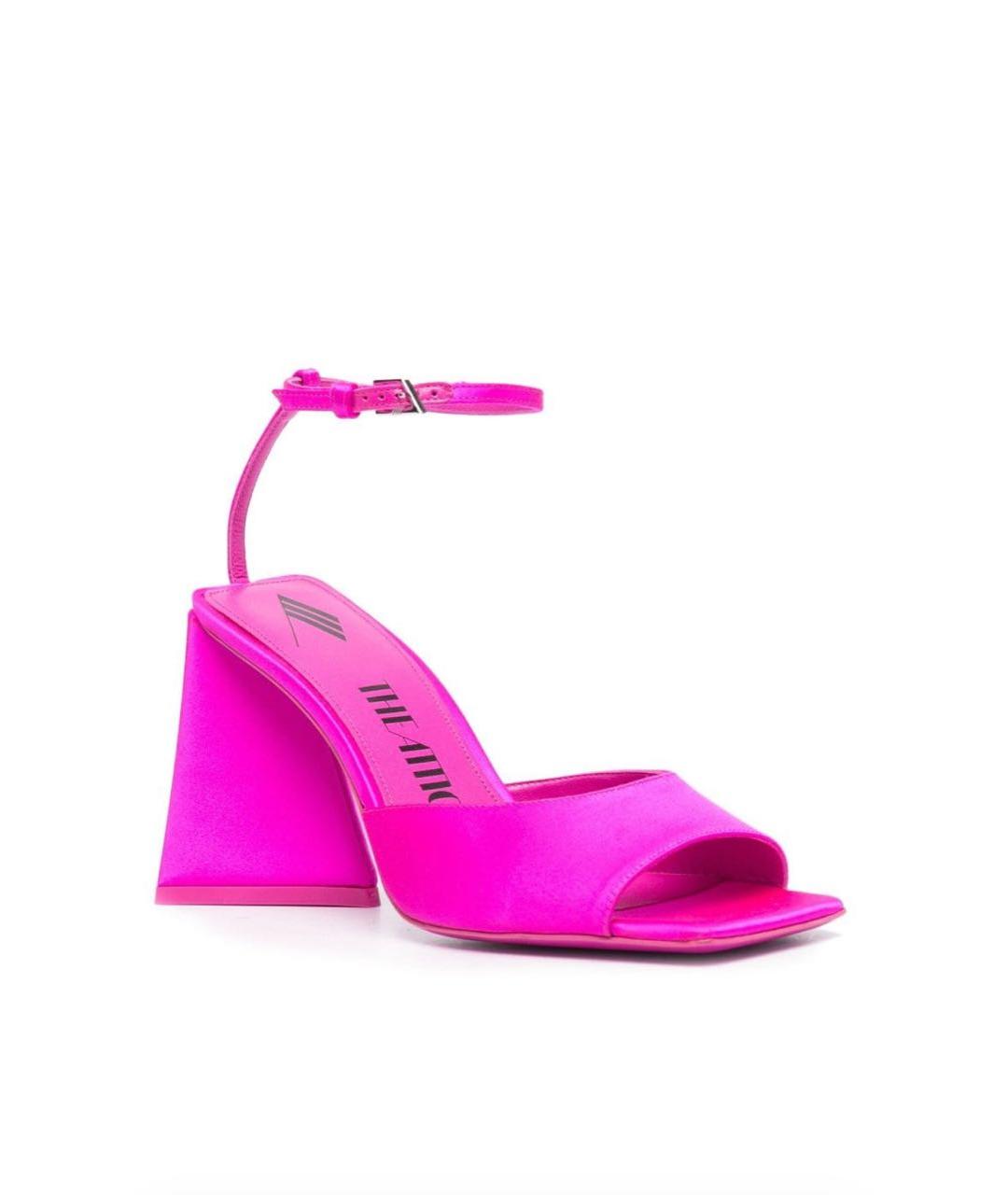 THE ATTICO Фуксия текстильные босоножки, фото 2