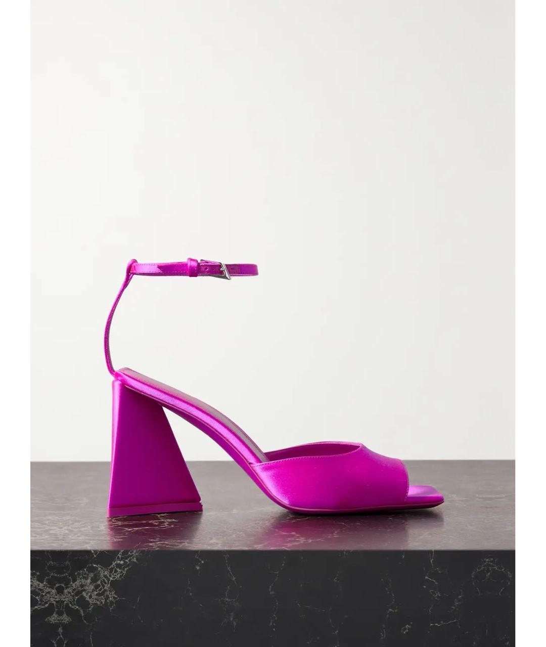 THE ATTICO Фуксия текстильные босоножки, фото 7