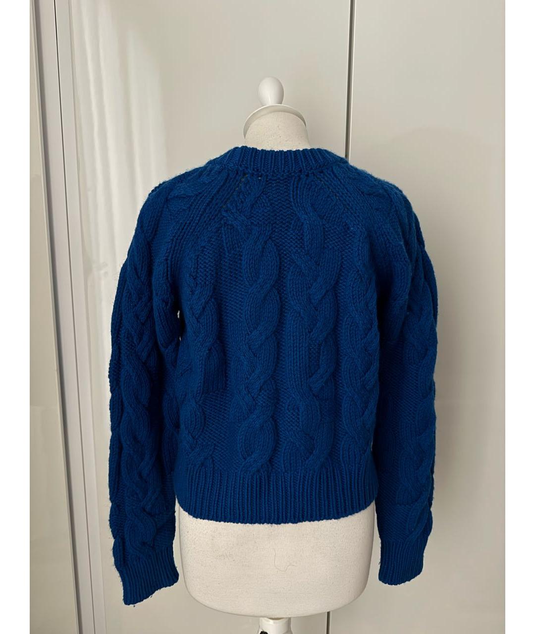 DKNY Темно-синий шерстяной джемпер / свитер, фото 2