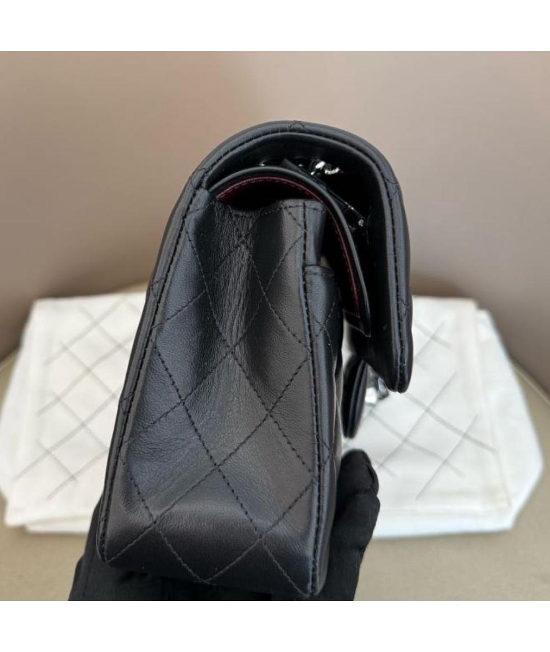 CHANEL Черная кожаная сумка через плечо, фото 8