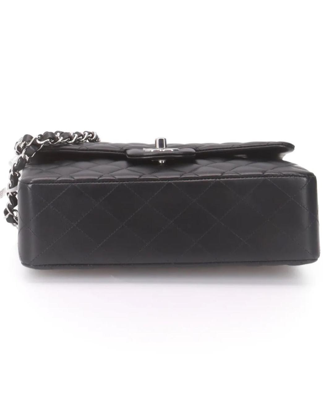 CHANEL Черная кожаная сумка через плечо, фото 4