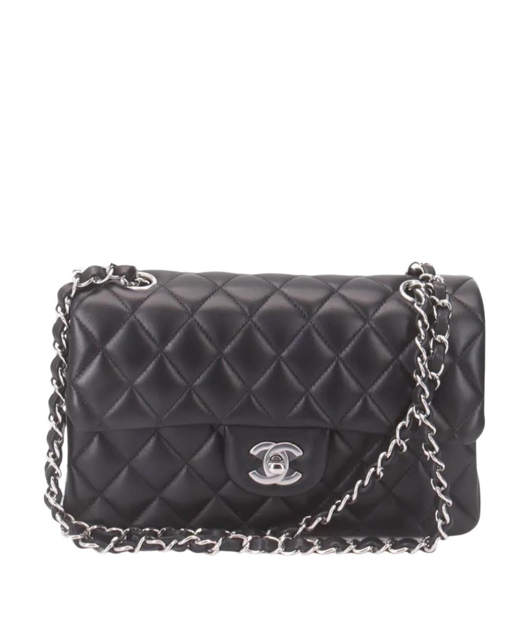 CHANEL Черная кожаная сумка через плечо, фото 1