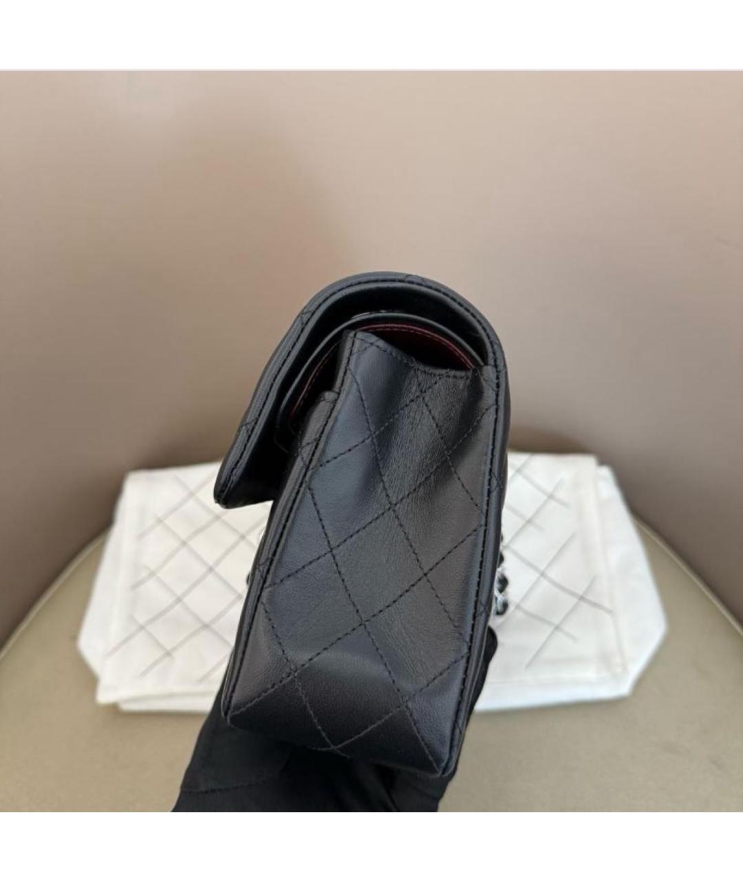 CHANEL Черная кожаная сумка через плечо, фото 7