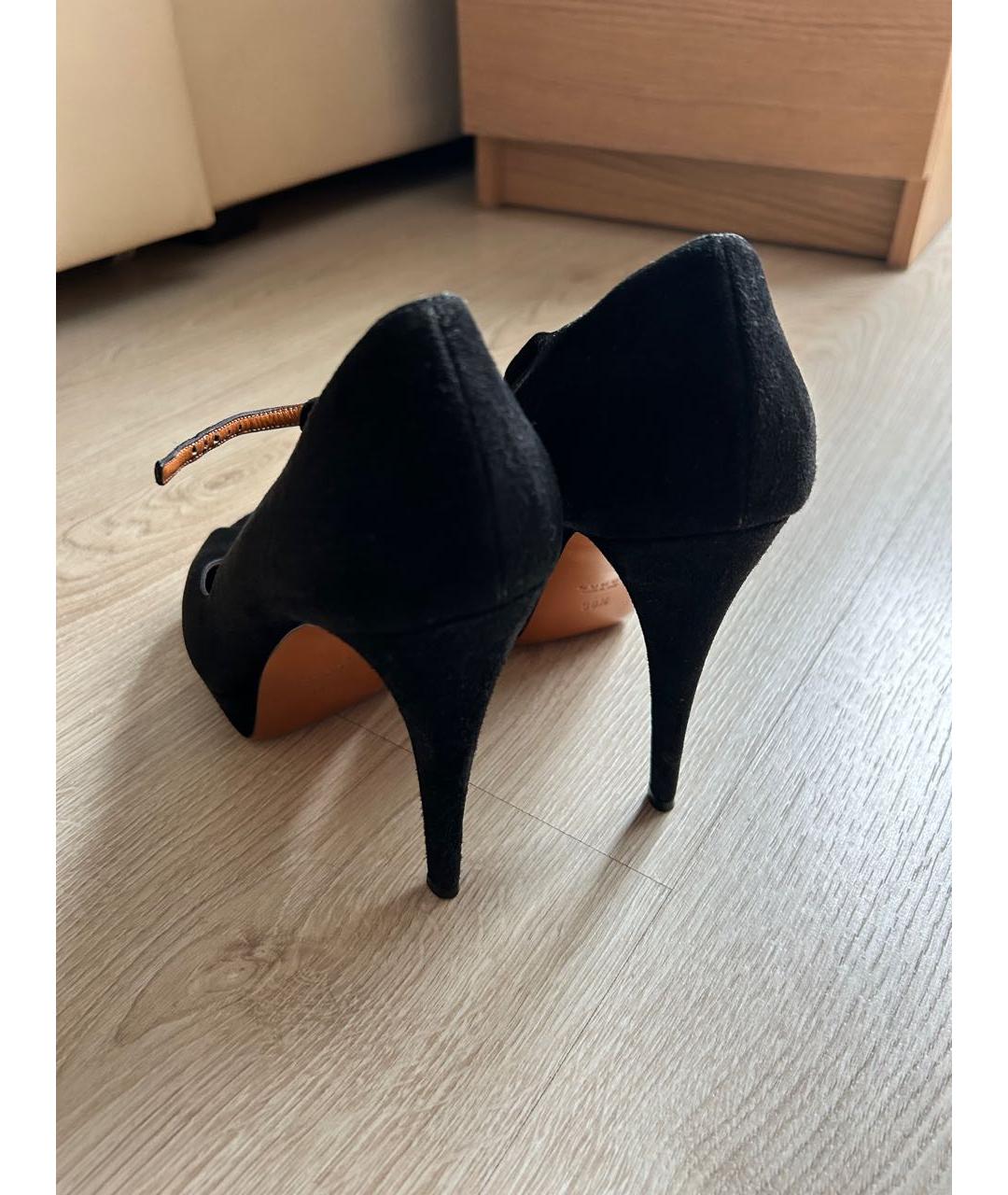 GUCCI Черные замшевые туфли, фото 4