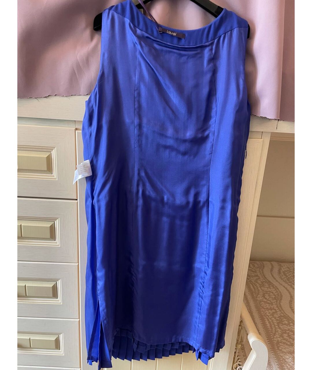 LAUREL Синее полиэстеровое вечернее платье, фото 4