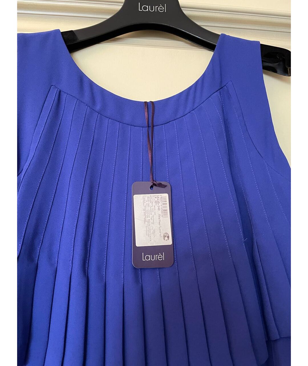 LAUREL Синее полиэстеровое вечернее платье, фото 3