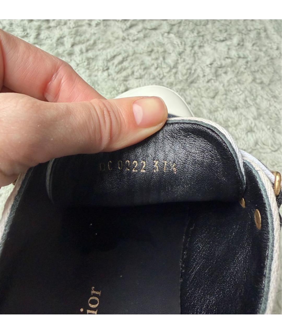 CHRISTIAN DIOR Черные текстильные кеды, фото 5