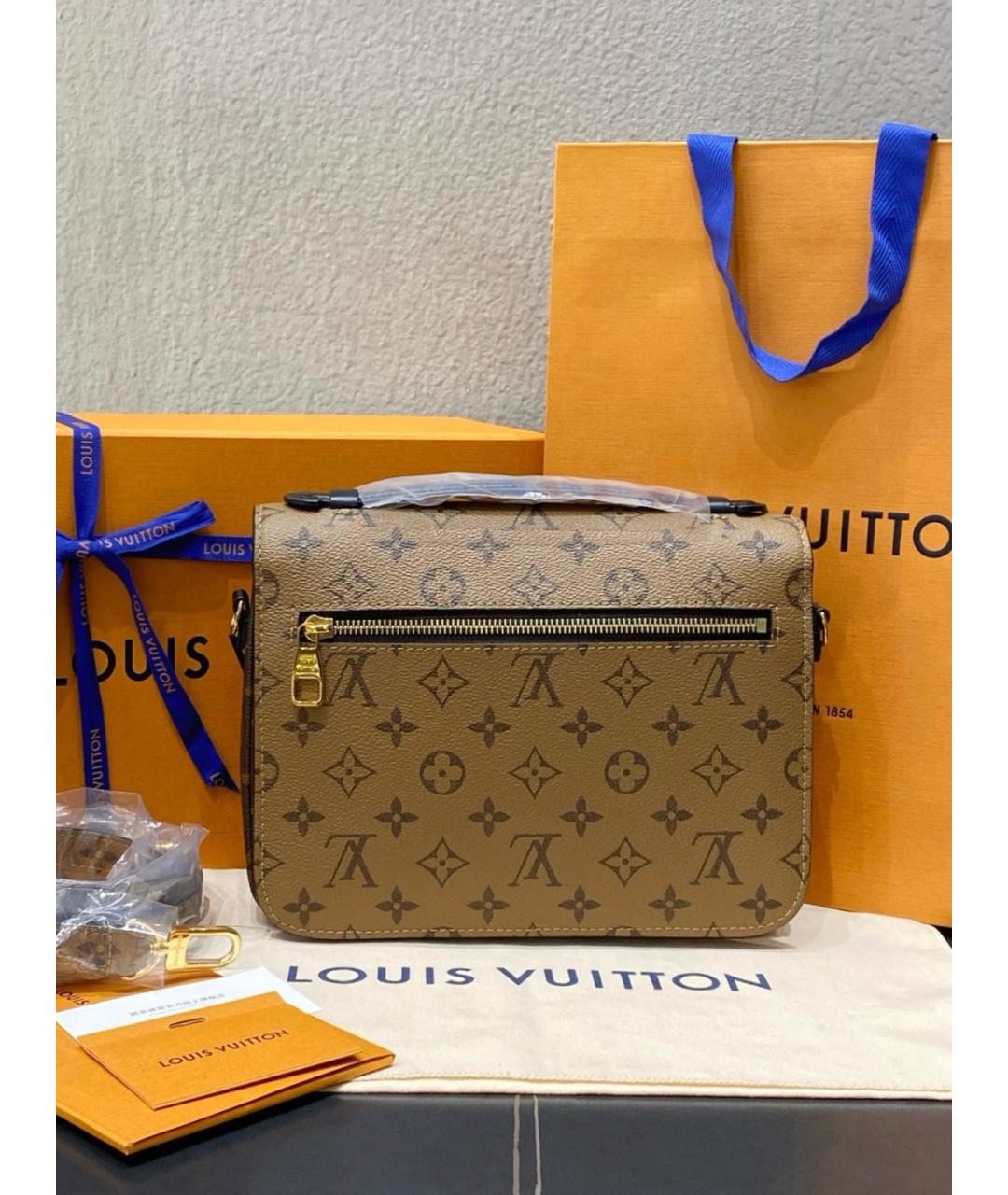 LOUIS VUITTON Коричневая сумка через плечо, фото 3